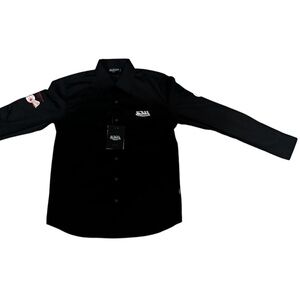 Von Dutch Black Casual Button Down Shirt